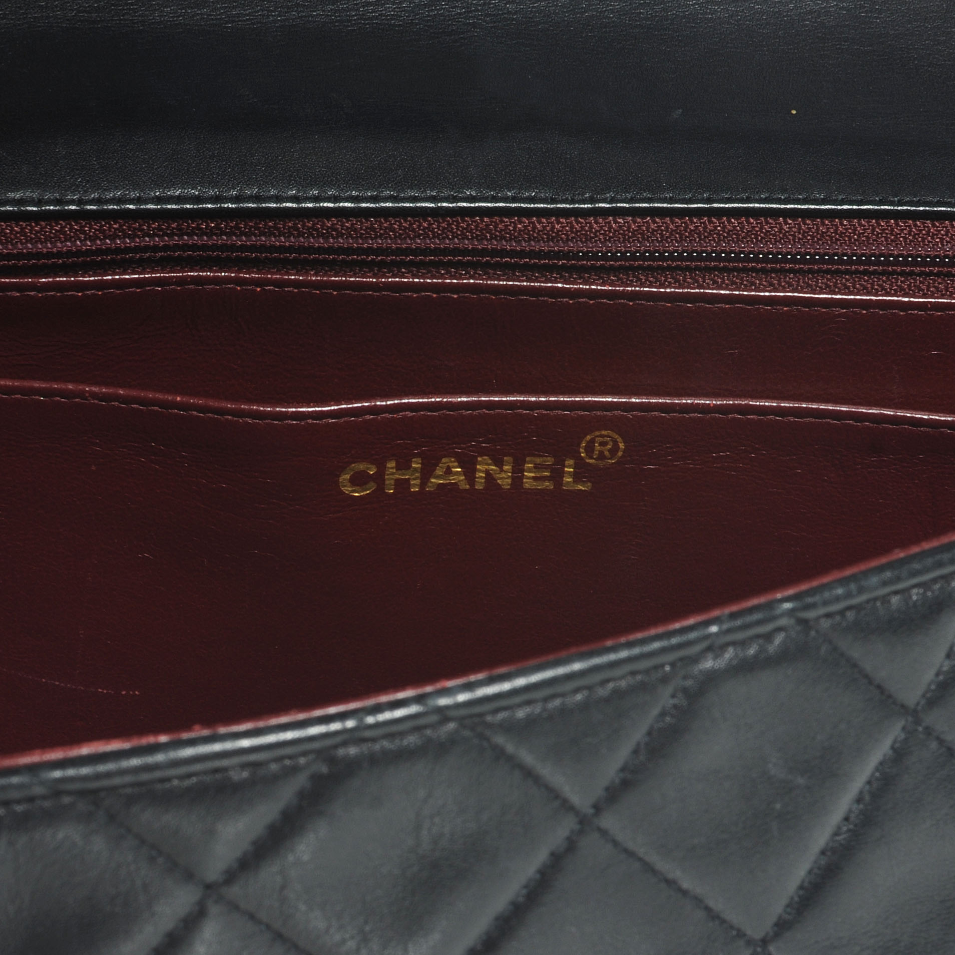 CHANEL Lambskin XL Jumbo Flap Black 58685