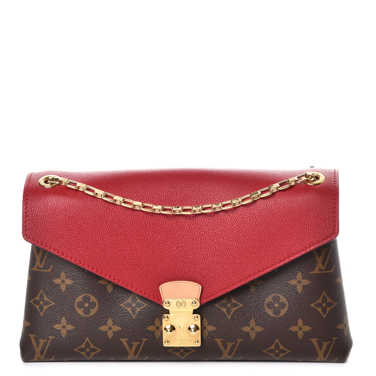 louis vuitton pallas chain shoulder bag