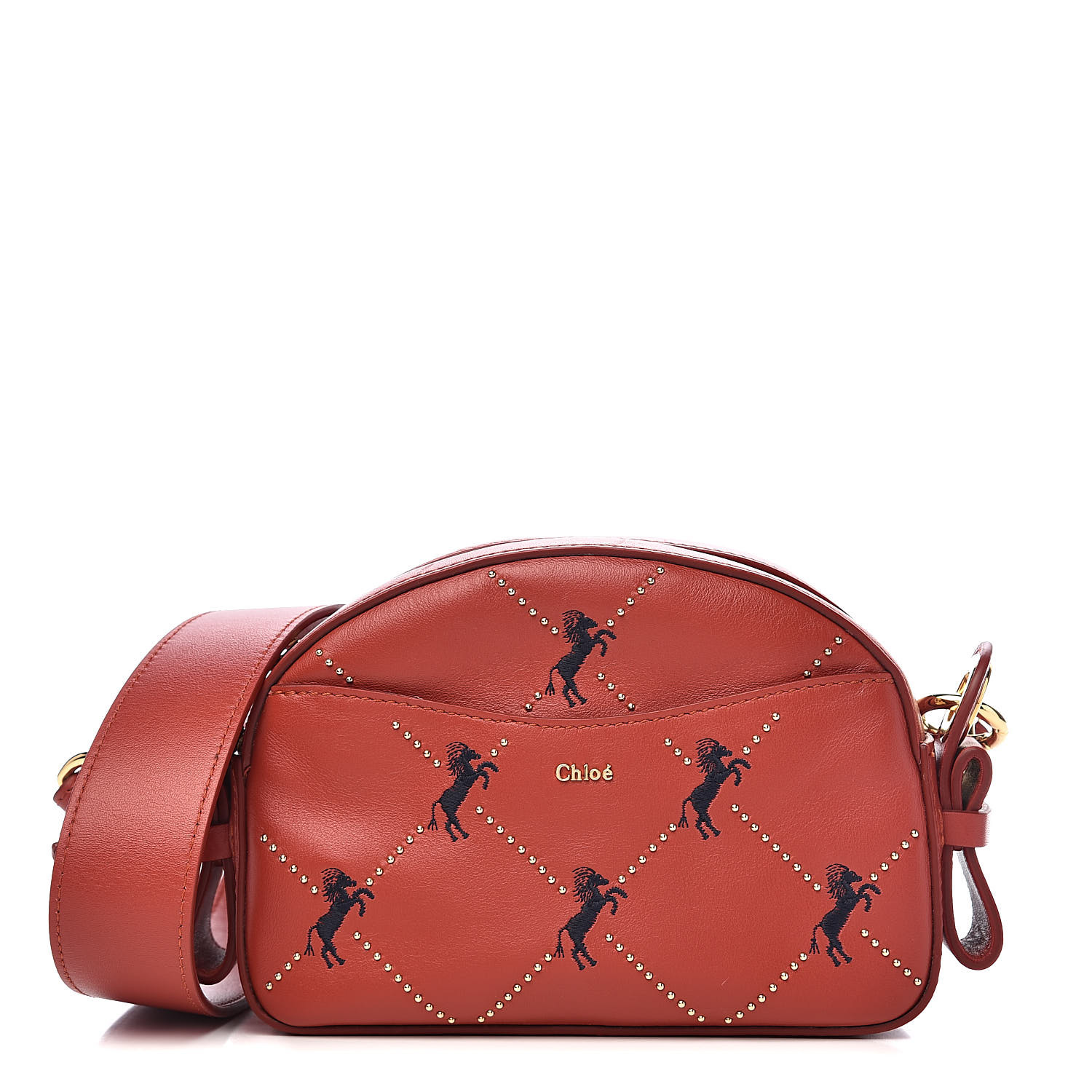 chloe red handbag