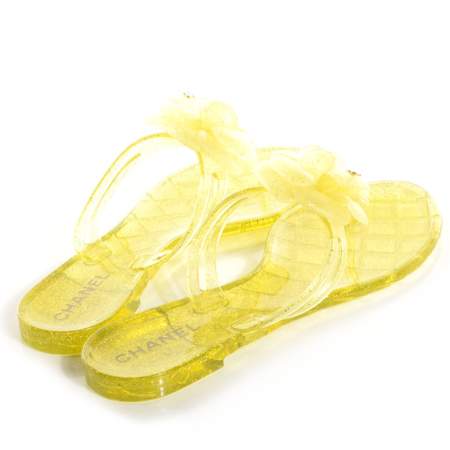 chanel jelly thong sandals