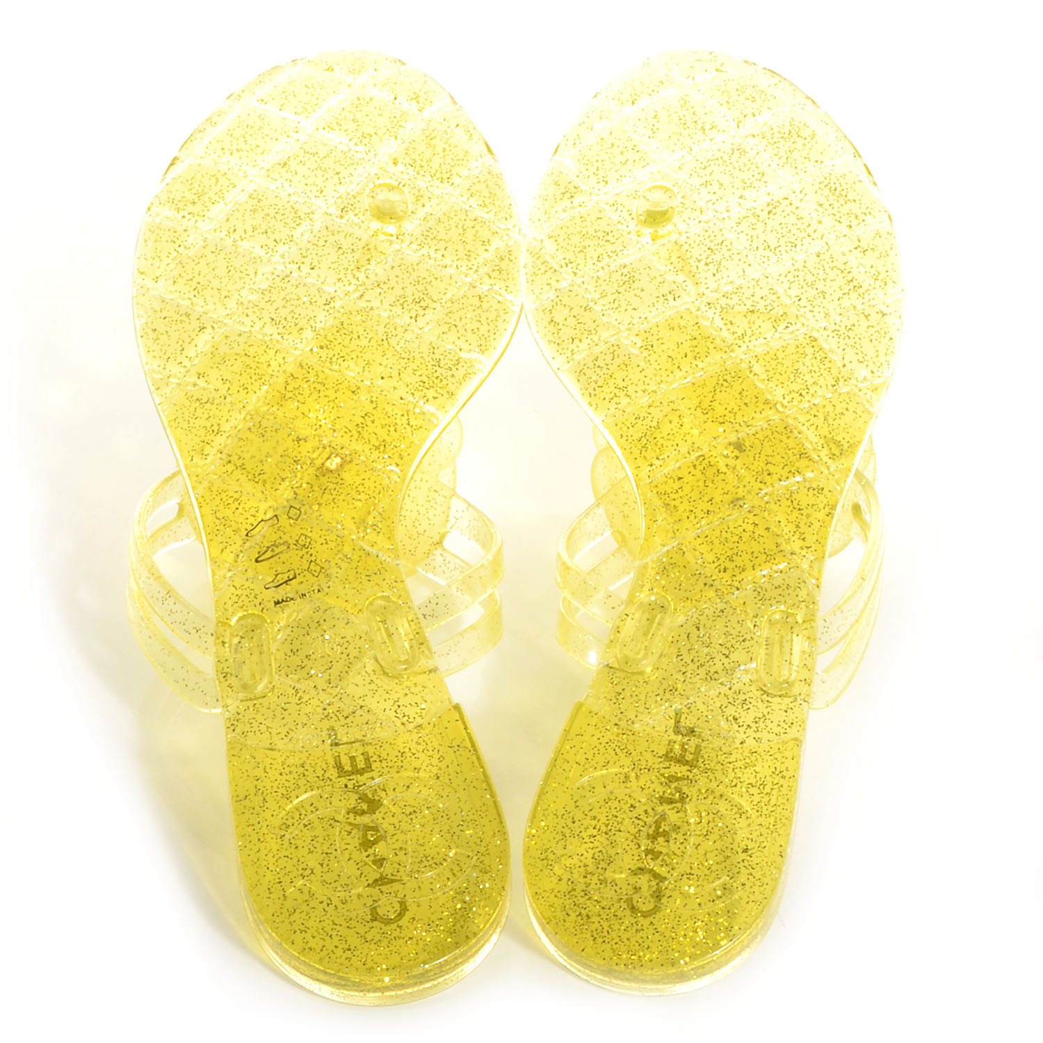 chanel jelly thong sandals