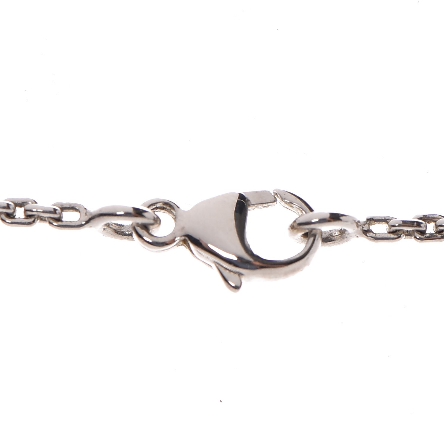 LOUIS VUITTON Sterling Silver Lockit Necklace 261512