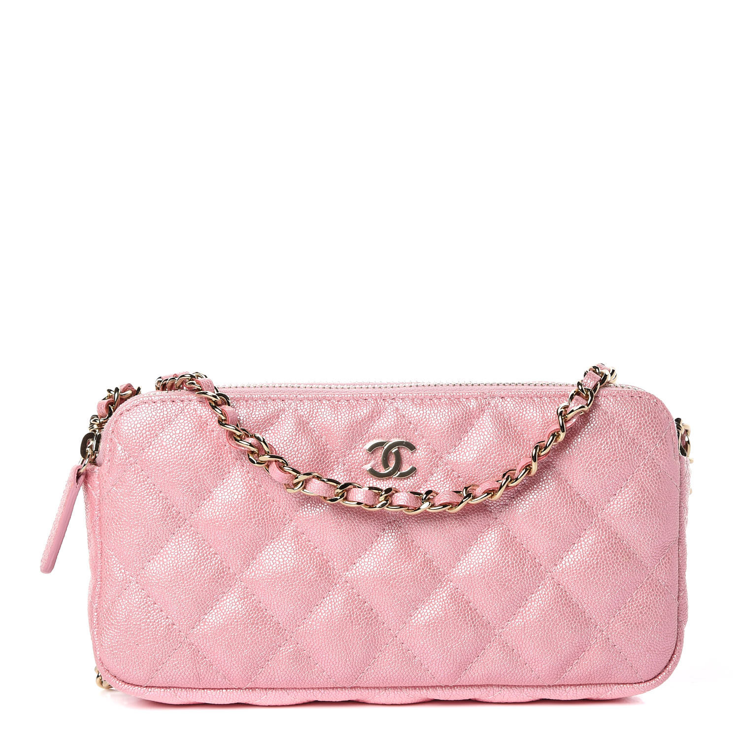 chanel pink clutch