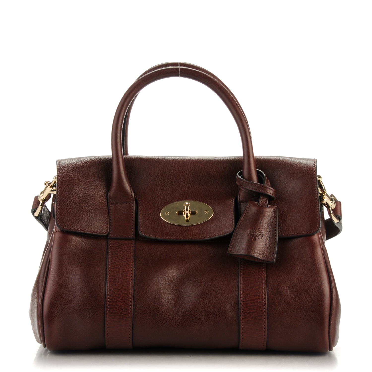 Mulberry Natural Leather Small Bayswater Oxblood 164414