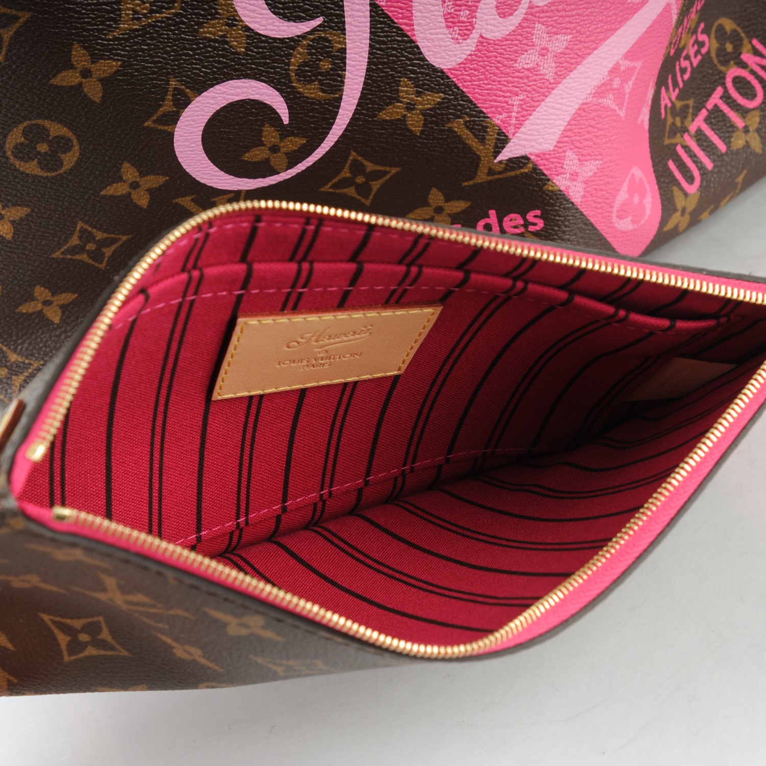 louis vuitton neverfull mm monogram pink