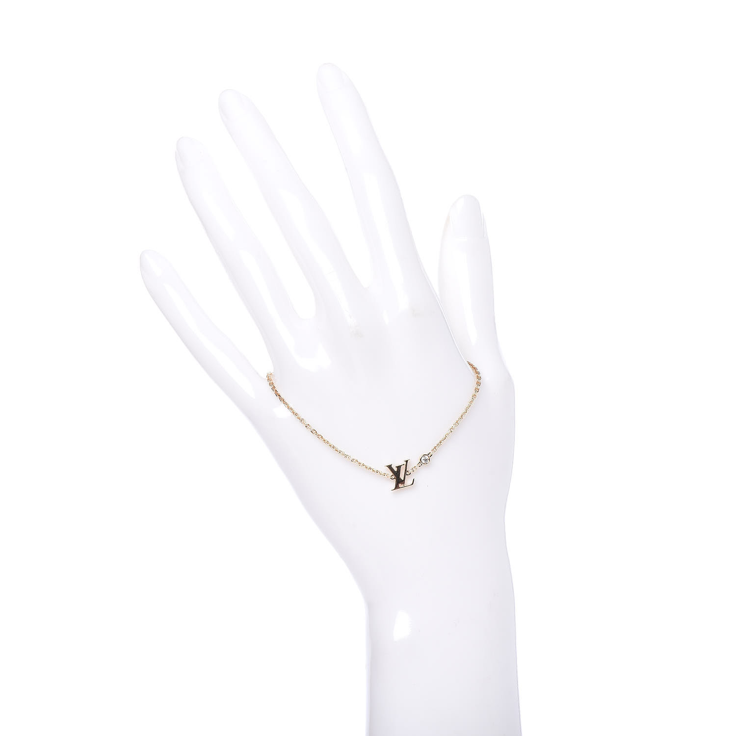 Louis Vuitton Idylle blossom lv bracelet, yellow gold and diamond (Q95561,  Q95561)