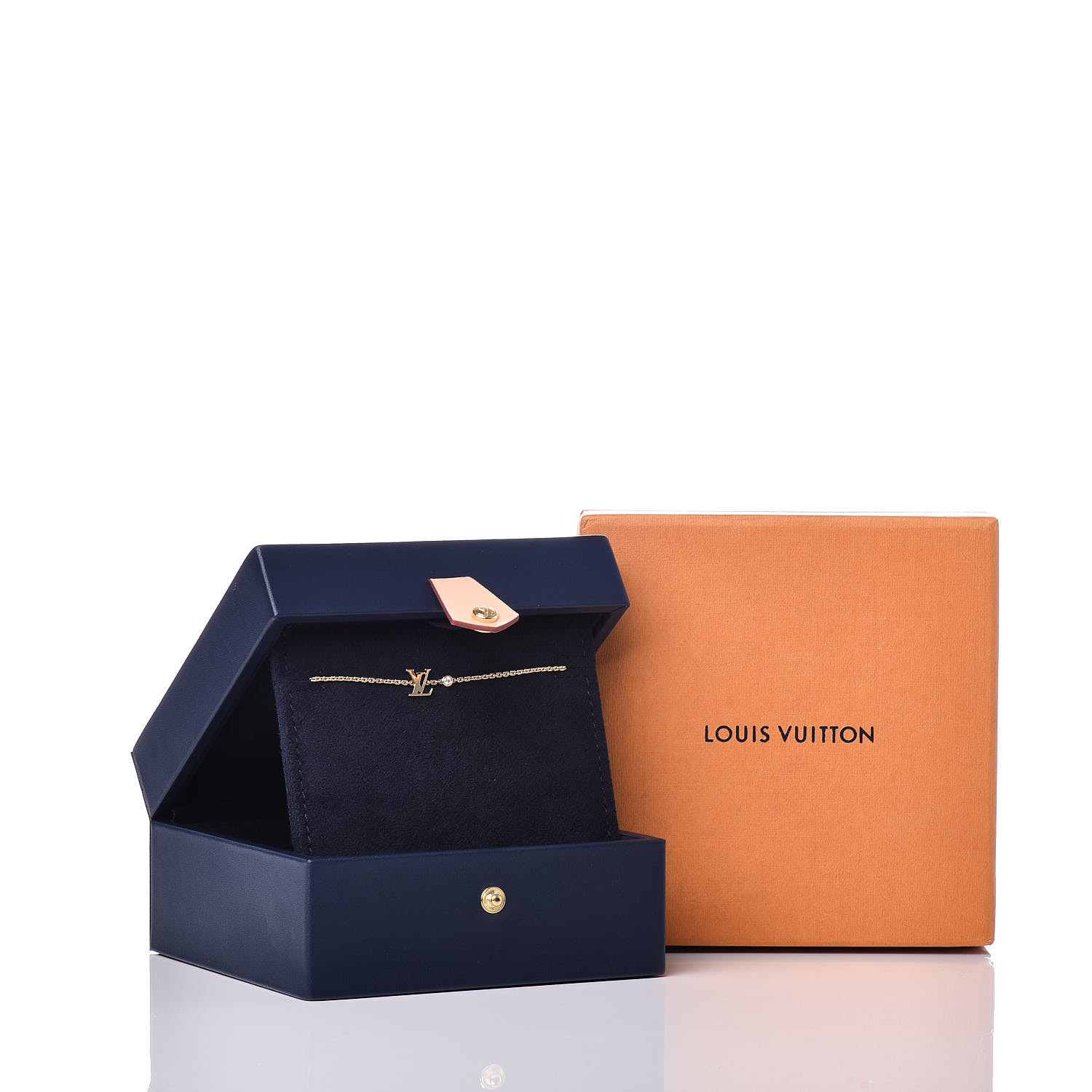 Louis Vuitton Idylle Blossom Twist Bracelet, Pink Gold and Diamonds. Size L