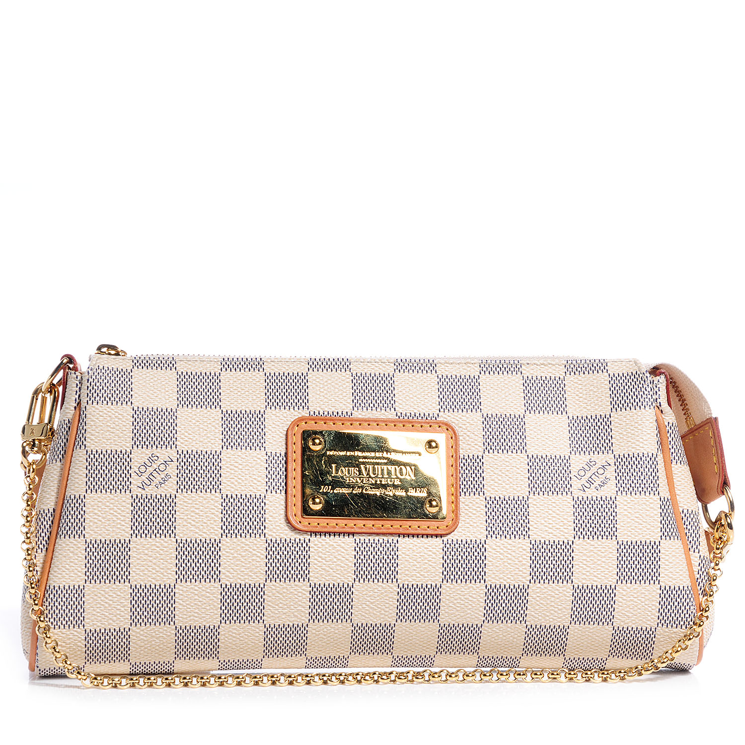 louis vuitton clutch damier azur