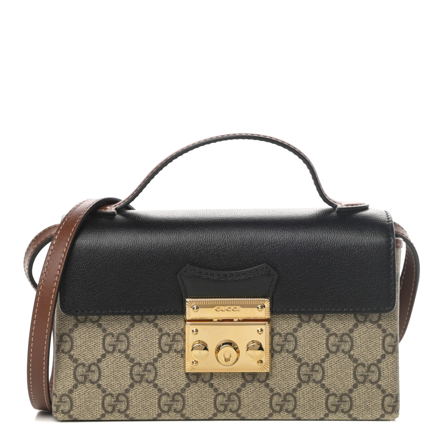 gucci padlock supreme shoulder bag