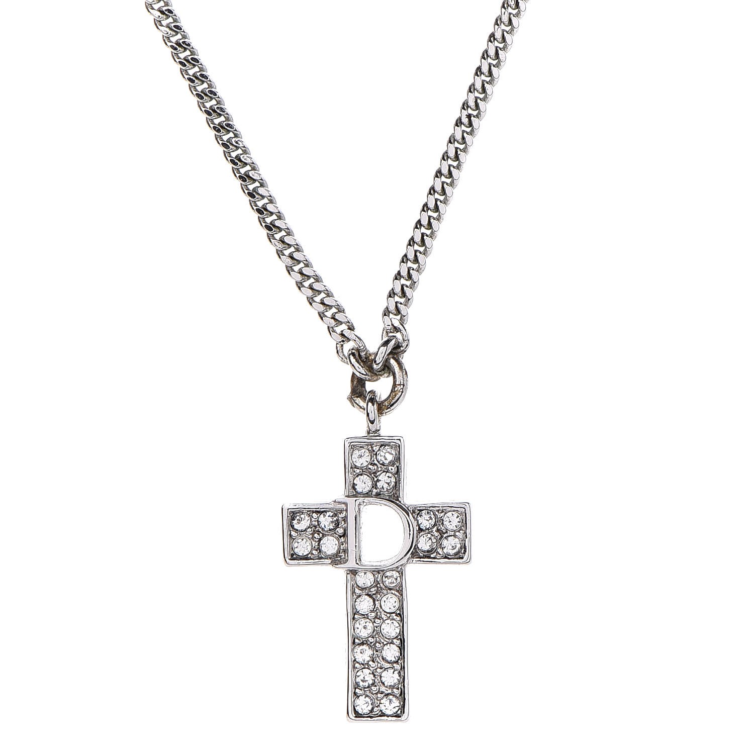 dior cross necklace