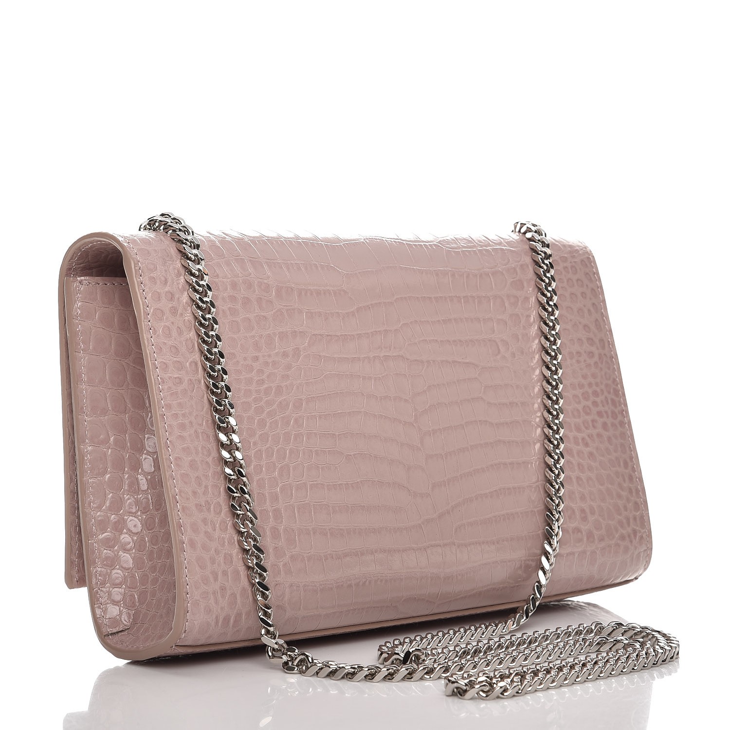 ysl pink croc bag