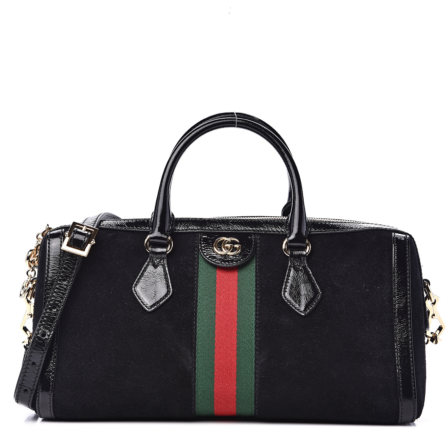 gucci bag suede black