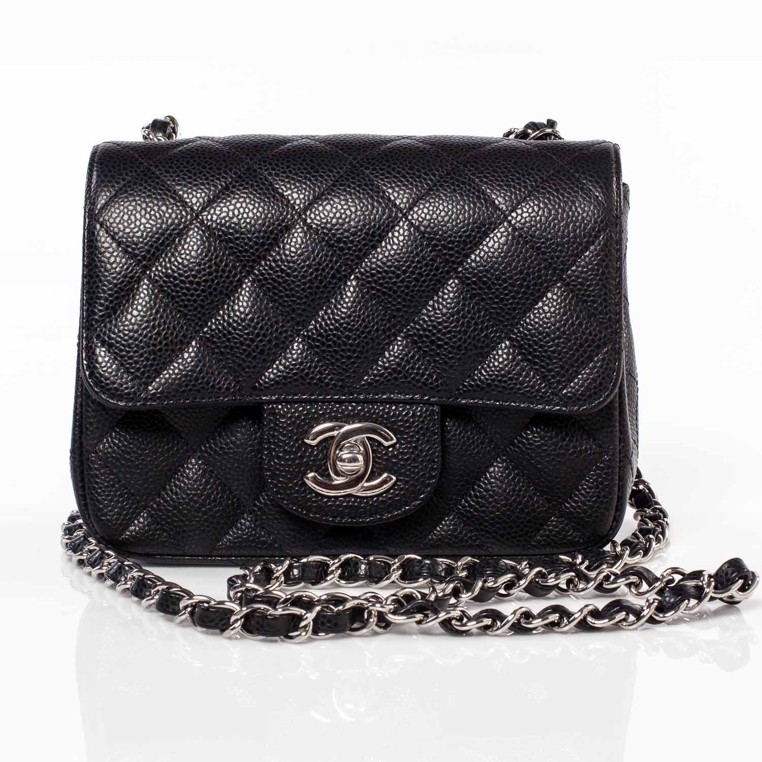 chanel mini flap black