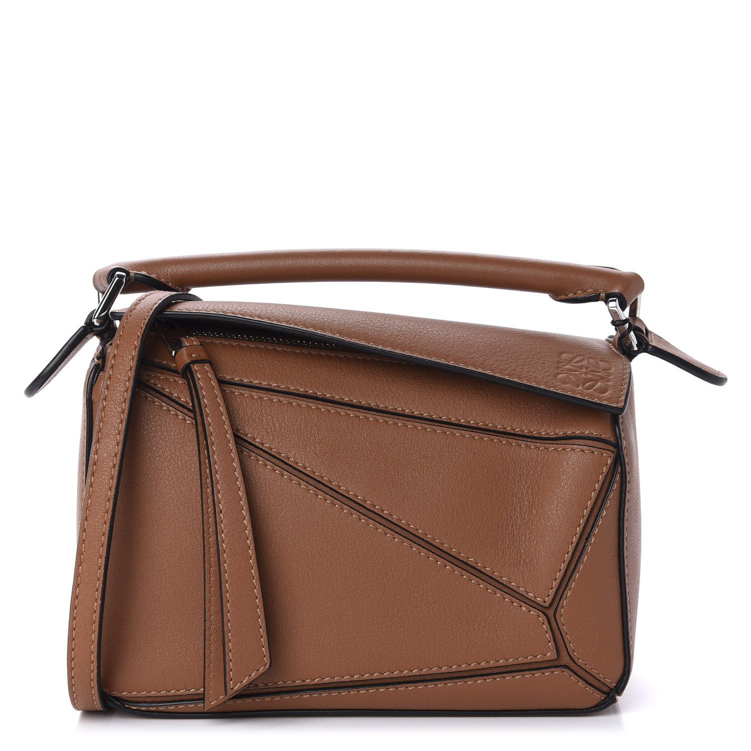 LOEWE Calfskin Mini Puzzle Bag Tan 601382 | FASHIONPHILE