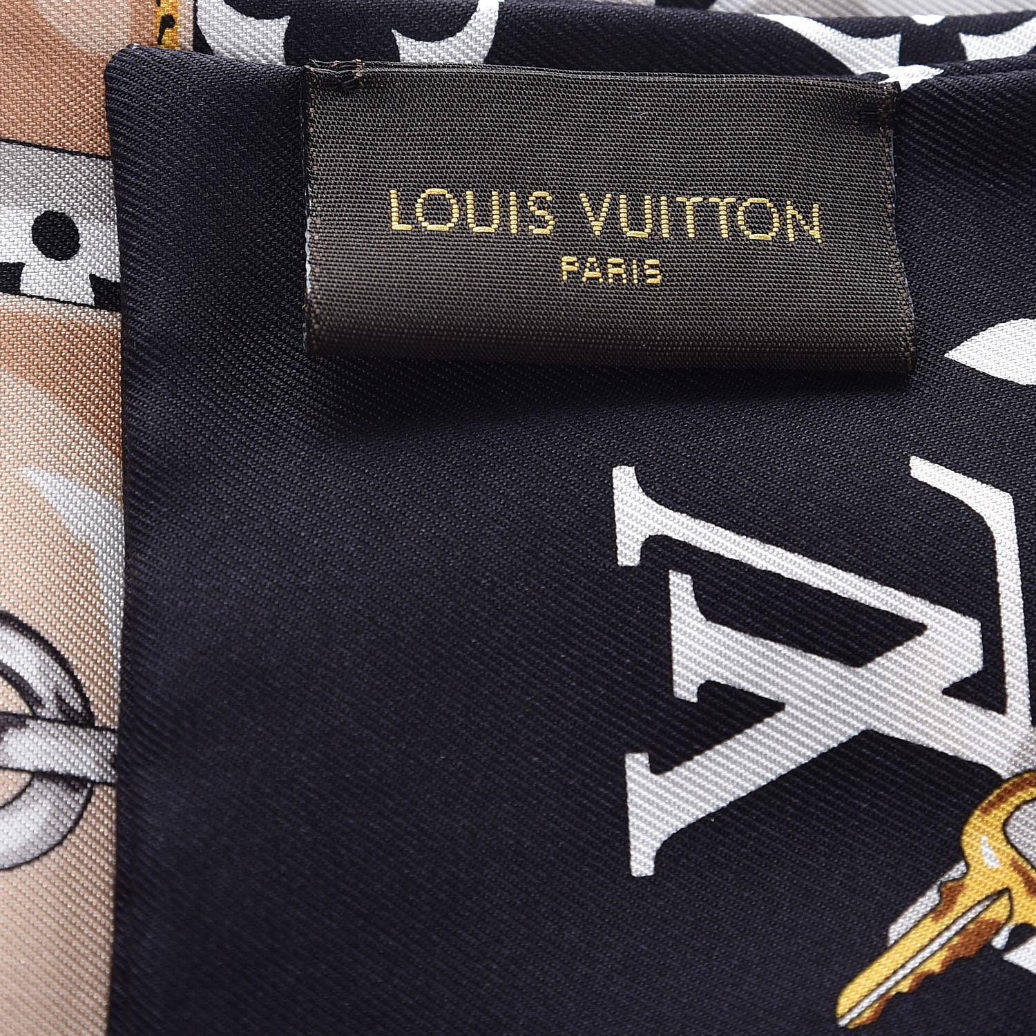 Louis-Vuitton-Bandeau-Monogram-Confidential-100%-Silk-Noir-M78656