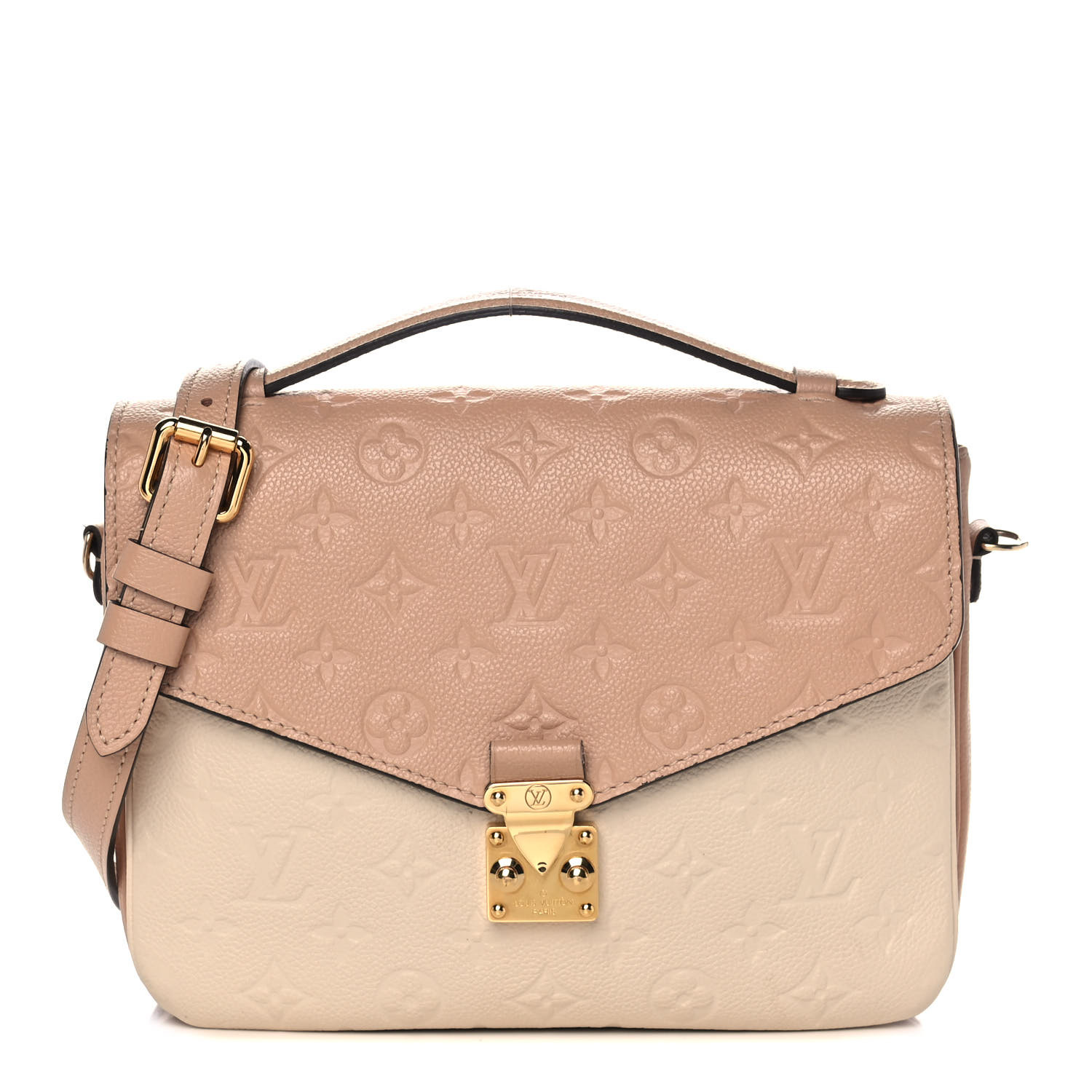 louis vuitton pochette metis beige rose creme