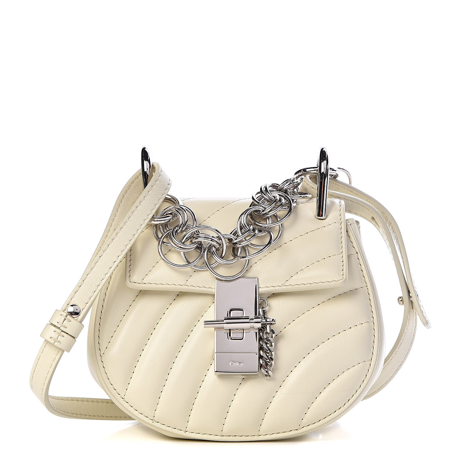 chloe nano drew bijou quilted shoulder bag