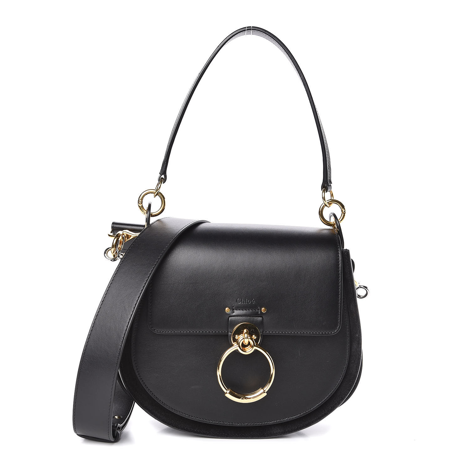 chloe saddle bag black