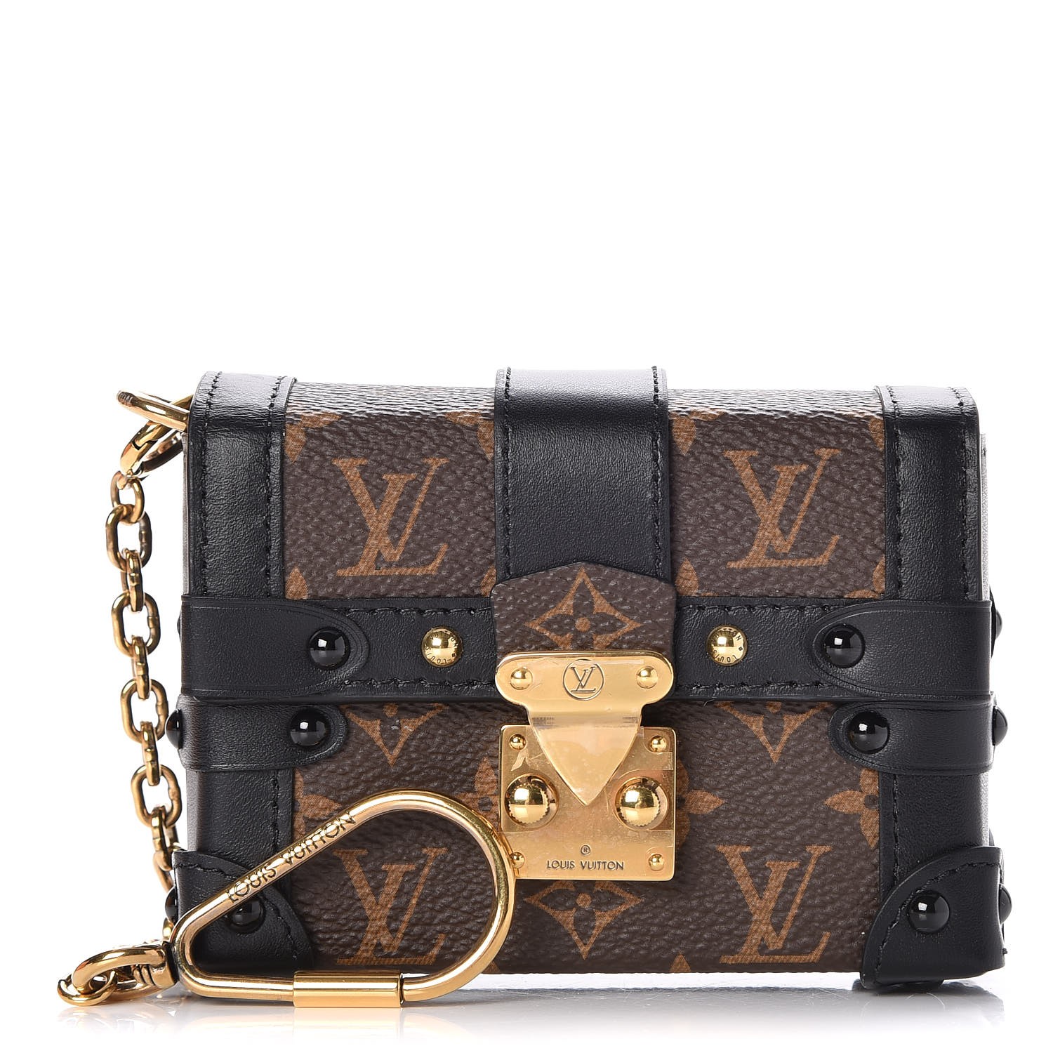 LOUIS VUITTON Monogram Essential Trunk Black 249595