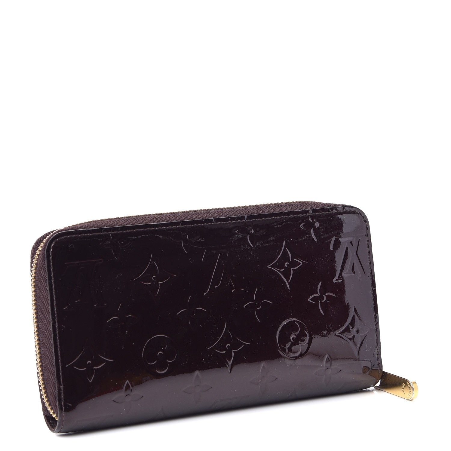 LOUIS VUITTON Vernis Zippy Coin Purse Wallet Amarante-US