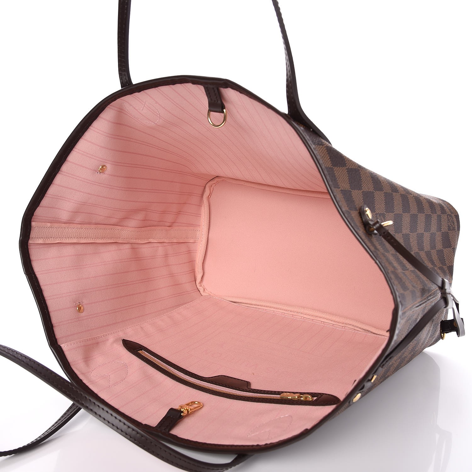 Lv Neverfull Damier Ebene Rose Ballerine Iub | semashow.com