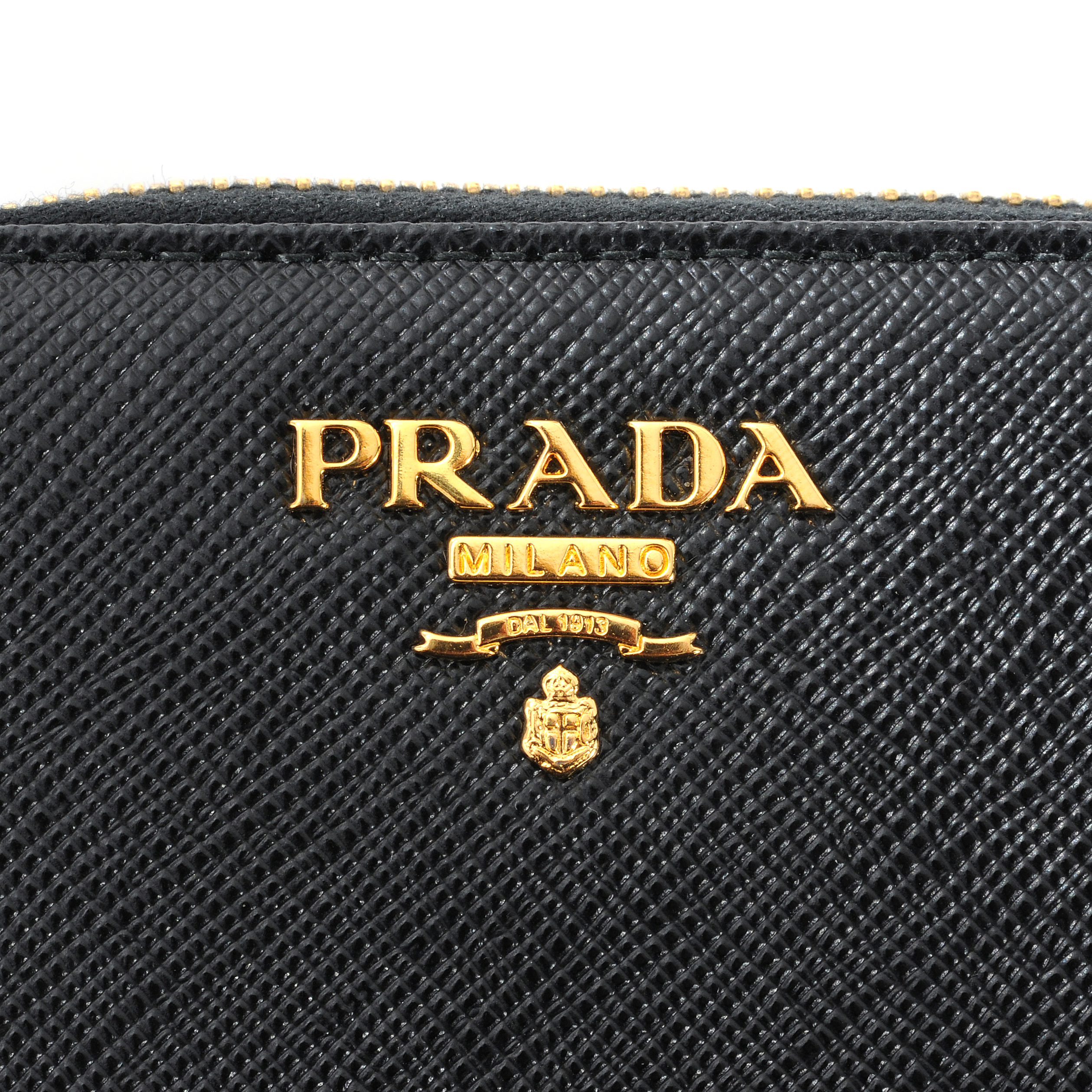 PRADA Saffiano Metal Coin Purse Nero Black 43154