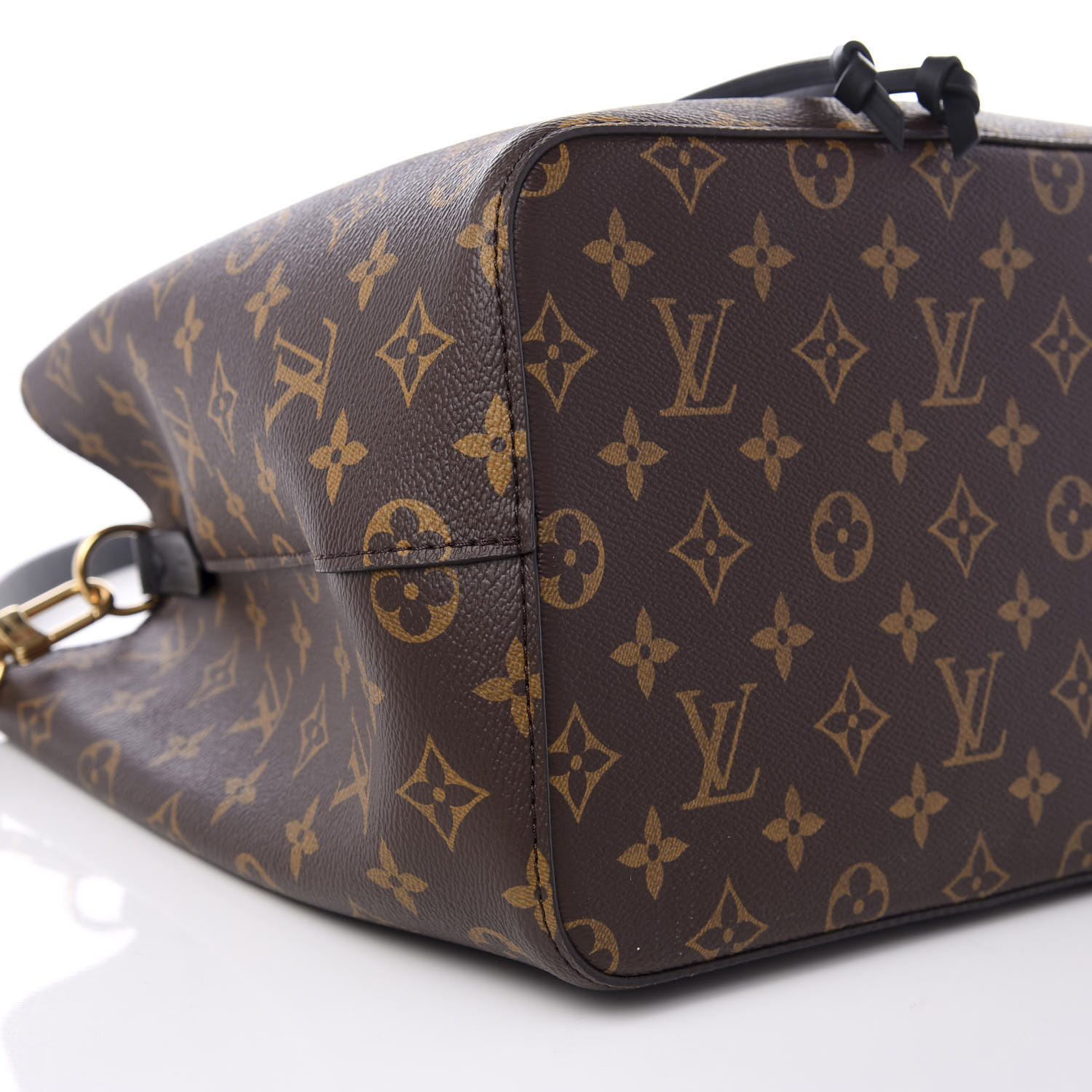 LOUIS VUITTON Monogram Neonoe MM Black 585623