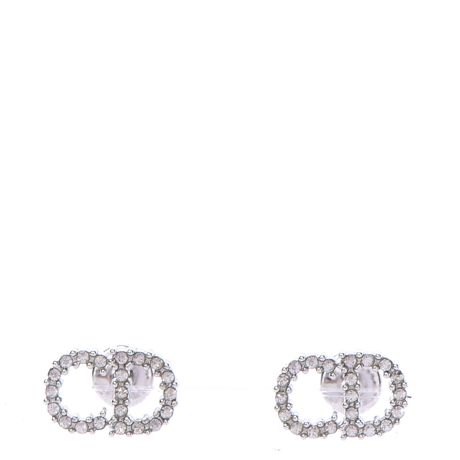 dior silver earrings