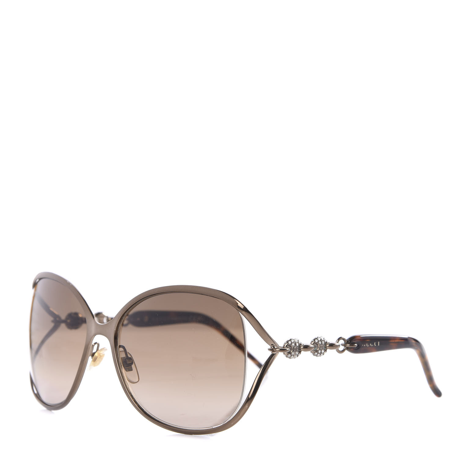 Gucci Crystal Marina Chain Sunglasses 4250 N S Tortoise 558500