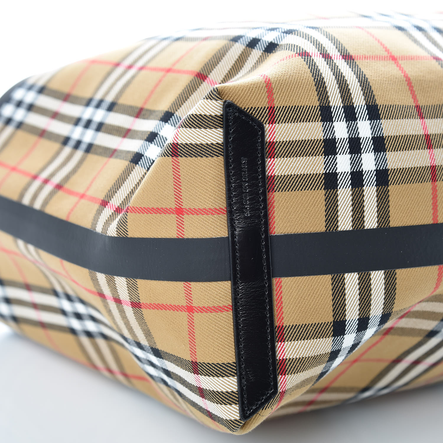 the giant reversible tote in vintage check