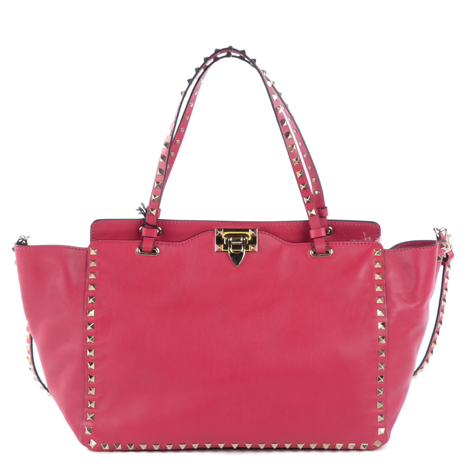 valentino rockstud vitello tote bag