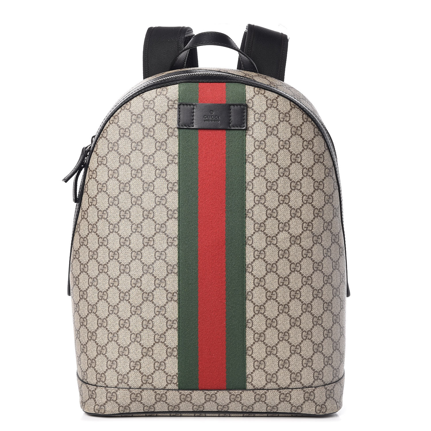 gucci backpack black green red