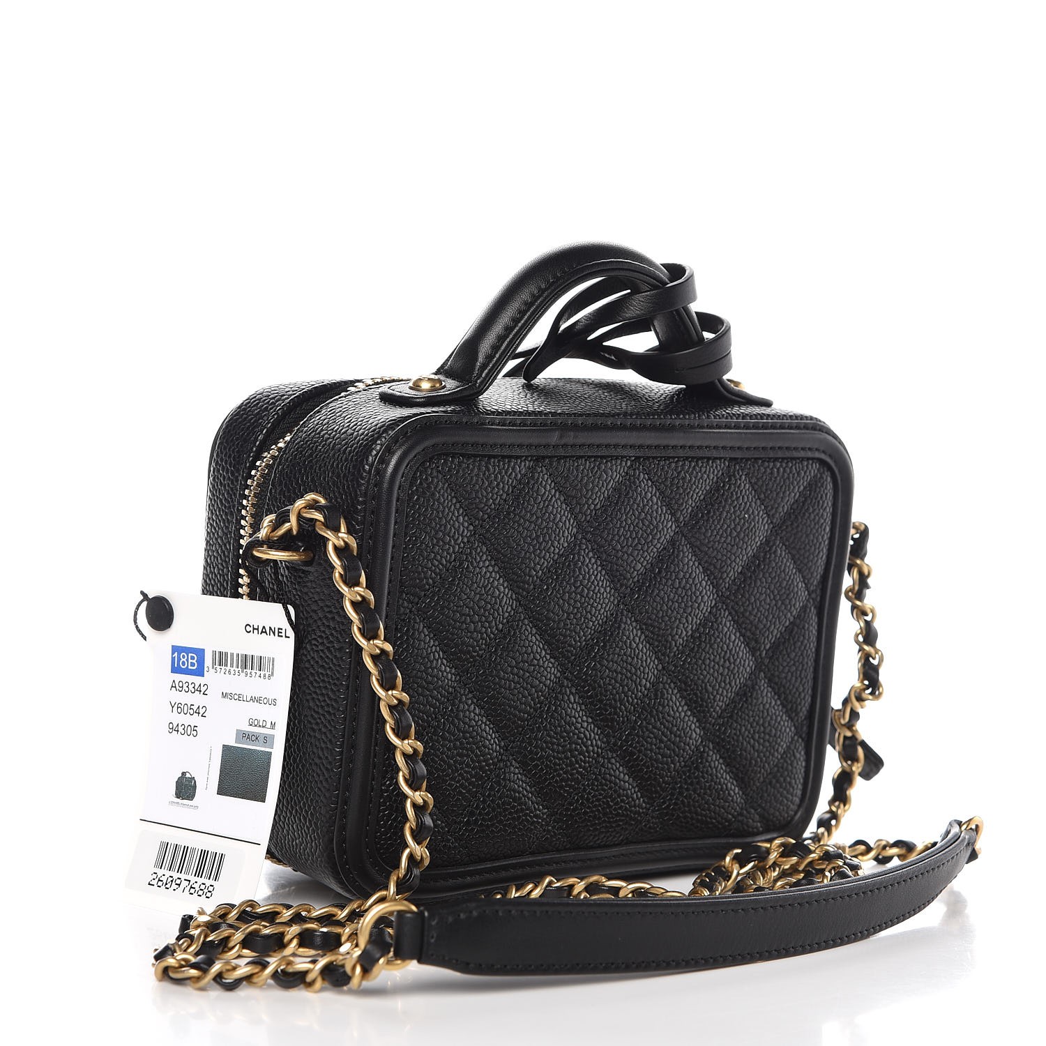 chanel caviar quilted small cc filigree vanity case