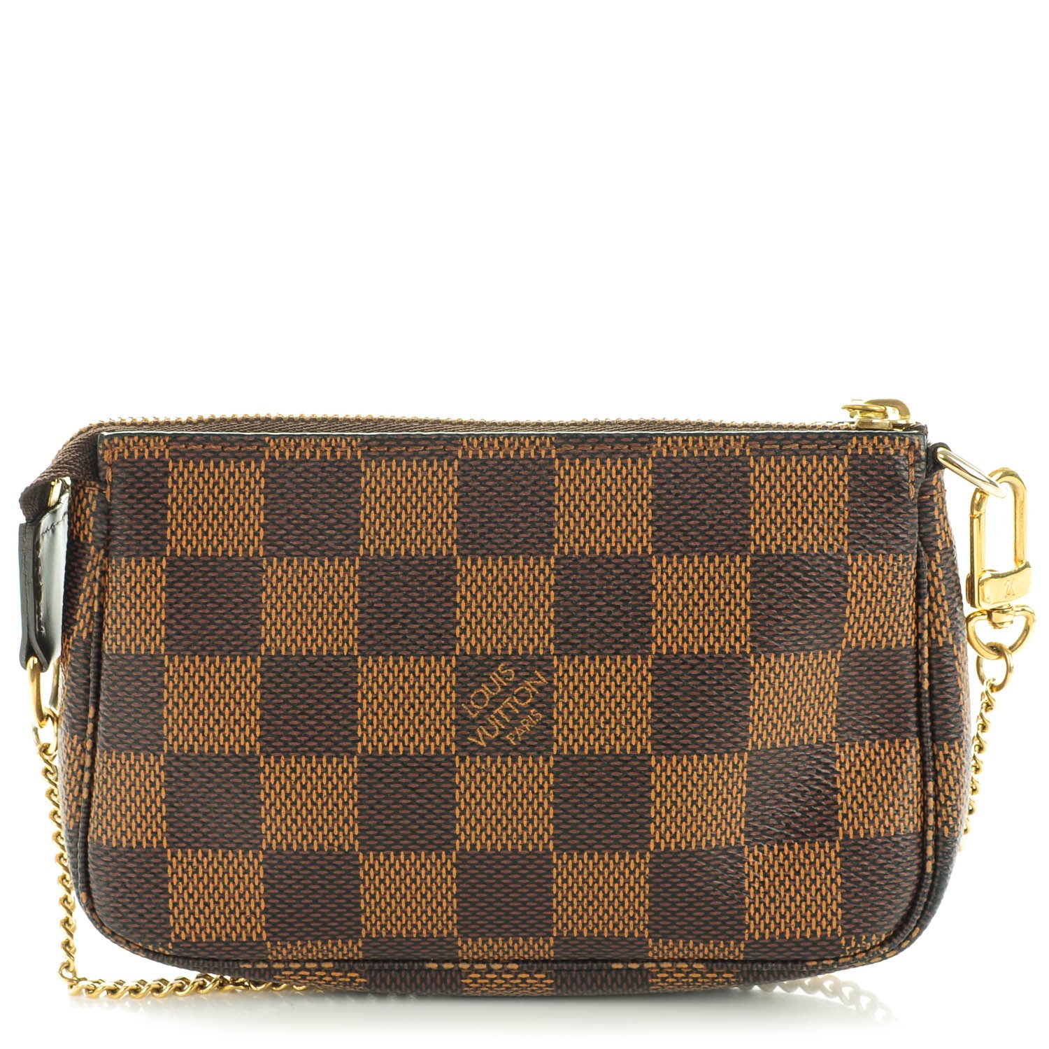 LOUIS VUITTON Damier Ebene Mini Pochette Accessories 143024