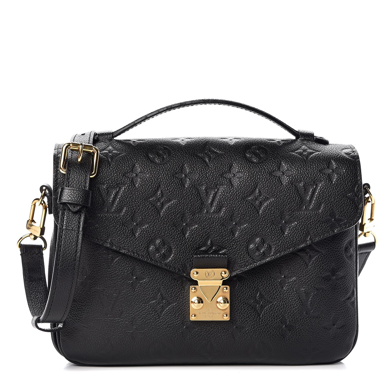 louis vuitton pochette metis empreinte black