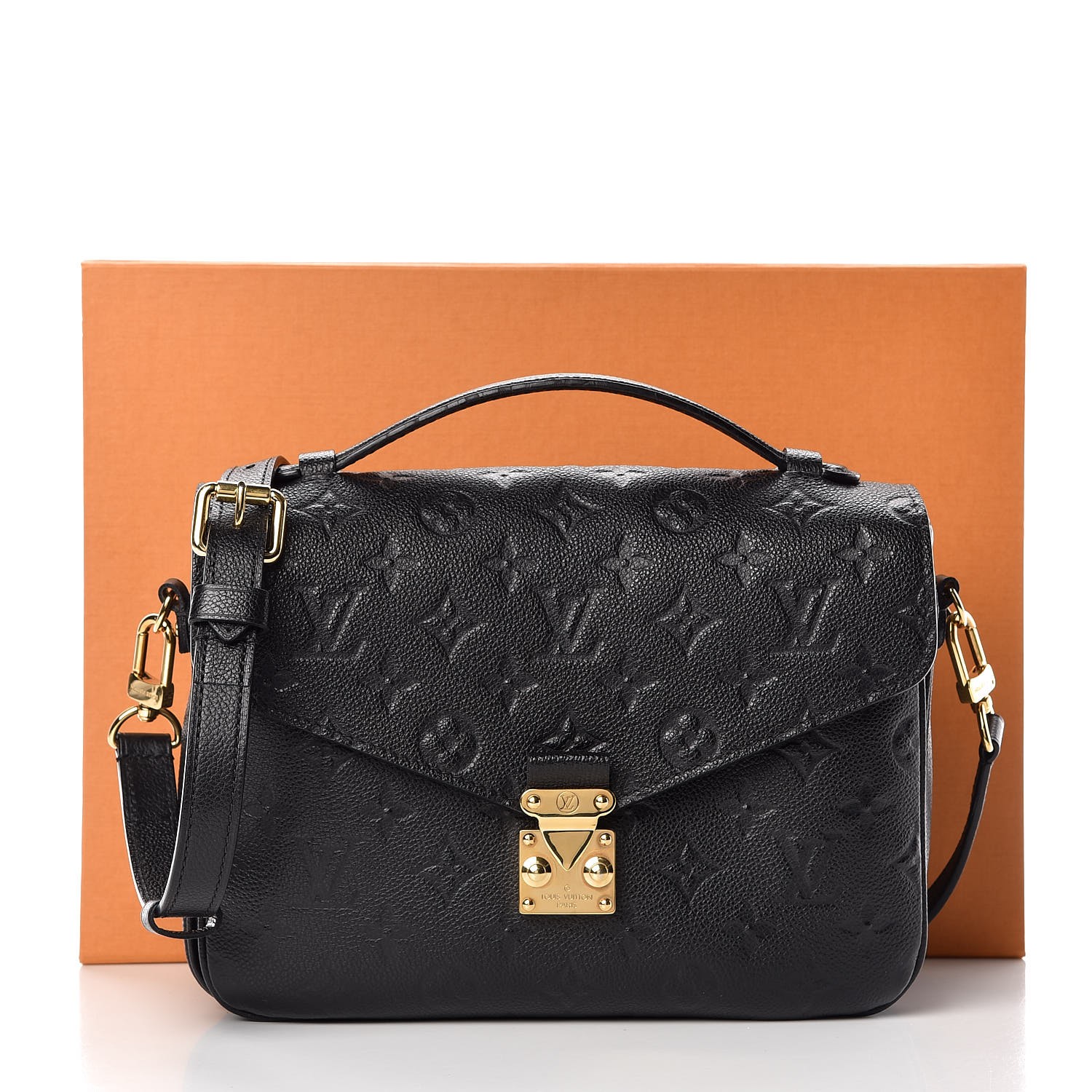 LOUIS VUITTON Empreinte Pochette Metis Black 329751