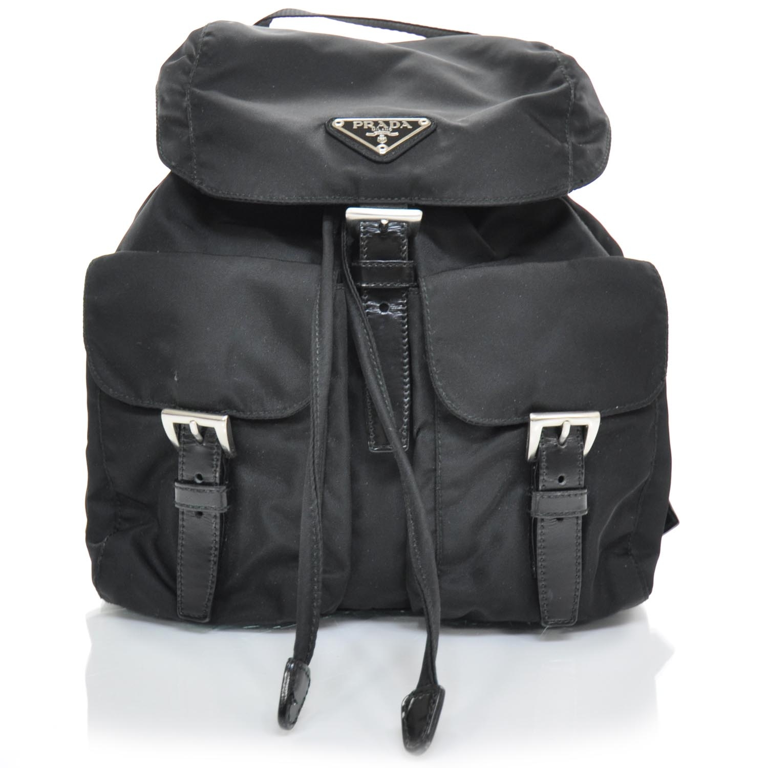 PRADA Tessuto Nylon Small Backpack Nero 22689
