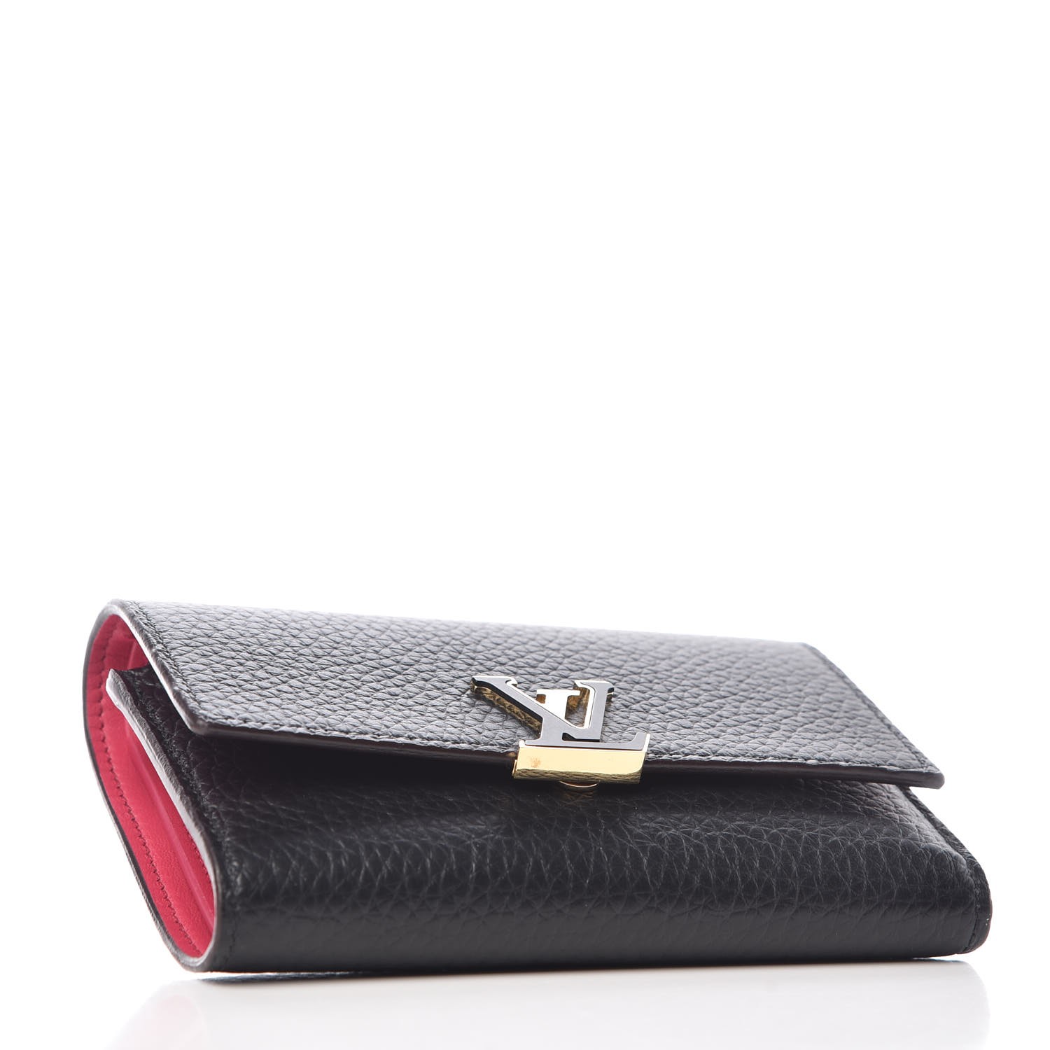Louis Vuitton Taurillon Capucines Compact Wallet Magnolia