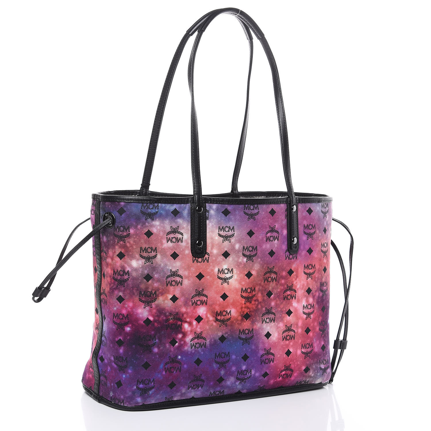 mcm iridescent medium shopper tote