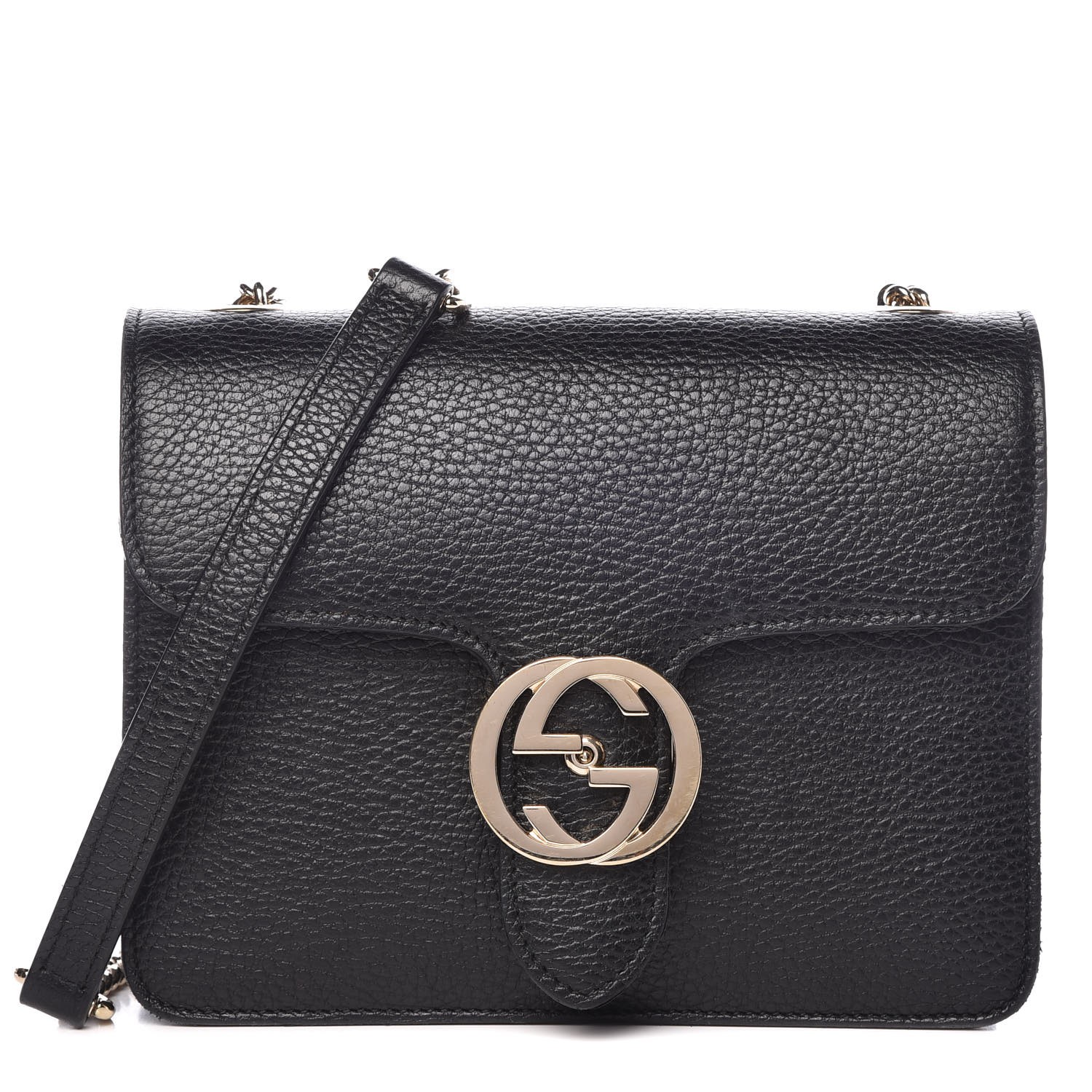 gucci dollar calfskin interlocking g shoulder bag