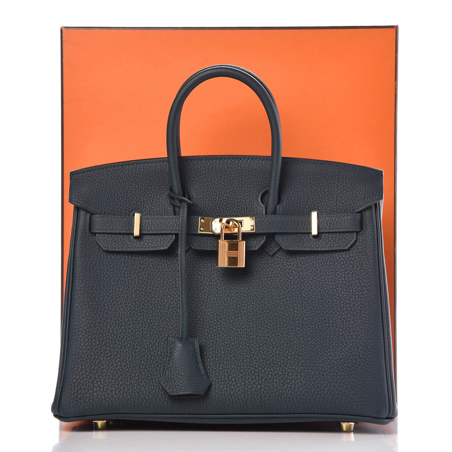 HERMES Togo Birkin 25 Vert Cypress