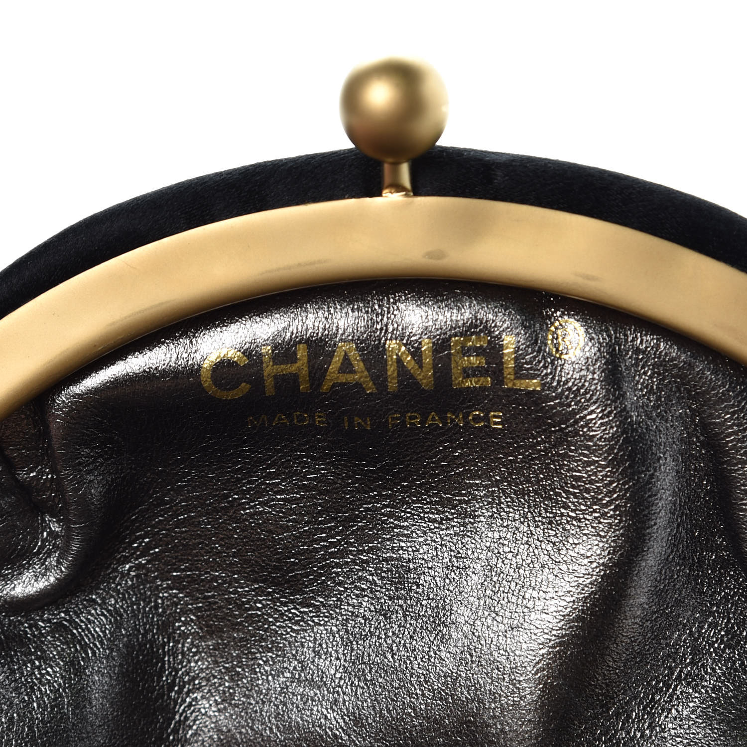 chanel satin clutch