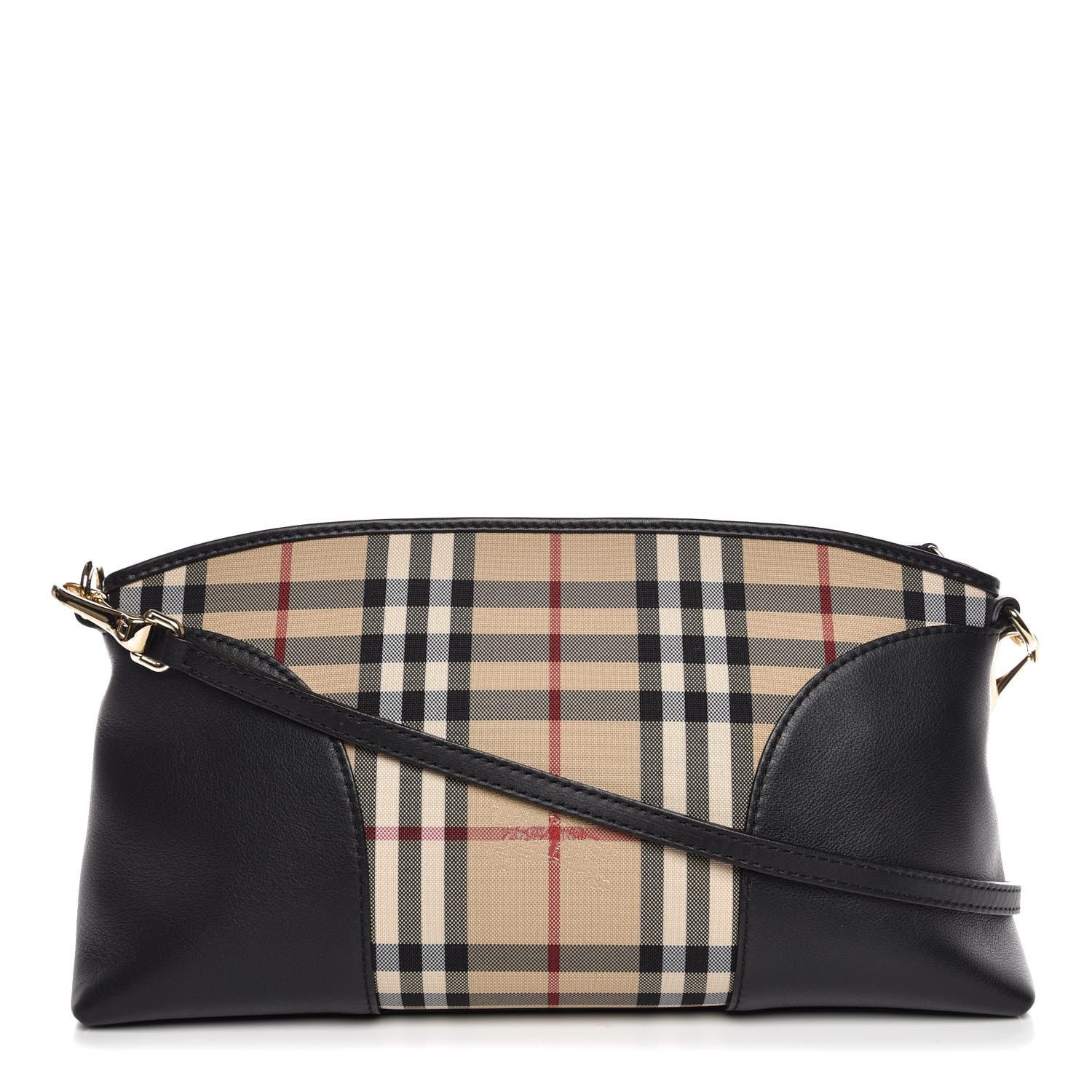 burberry horseferry check clutch bag