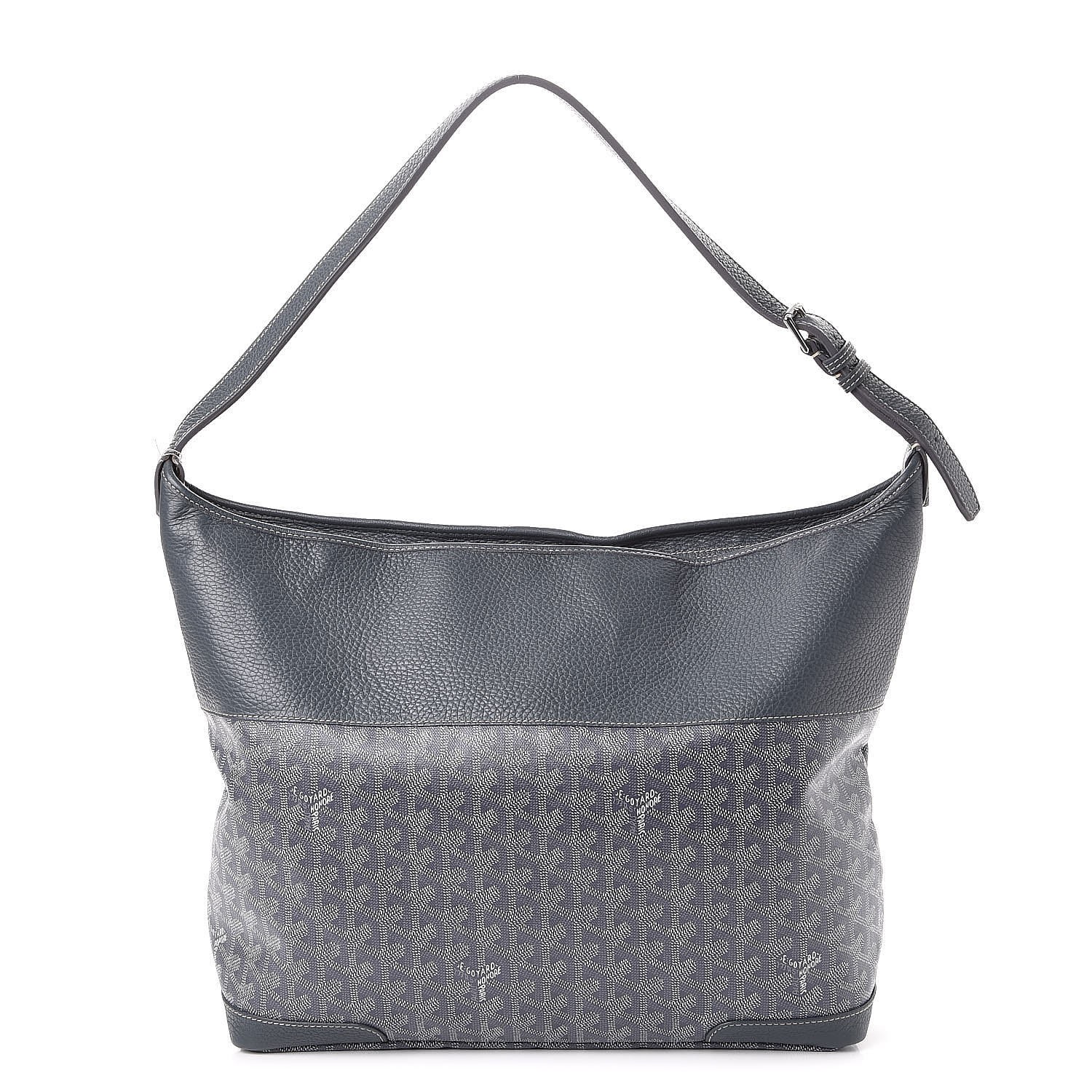 GOYARD Goyardine Grenadines Hobo Grey 257043 | FASHIONPHILE