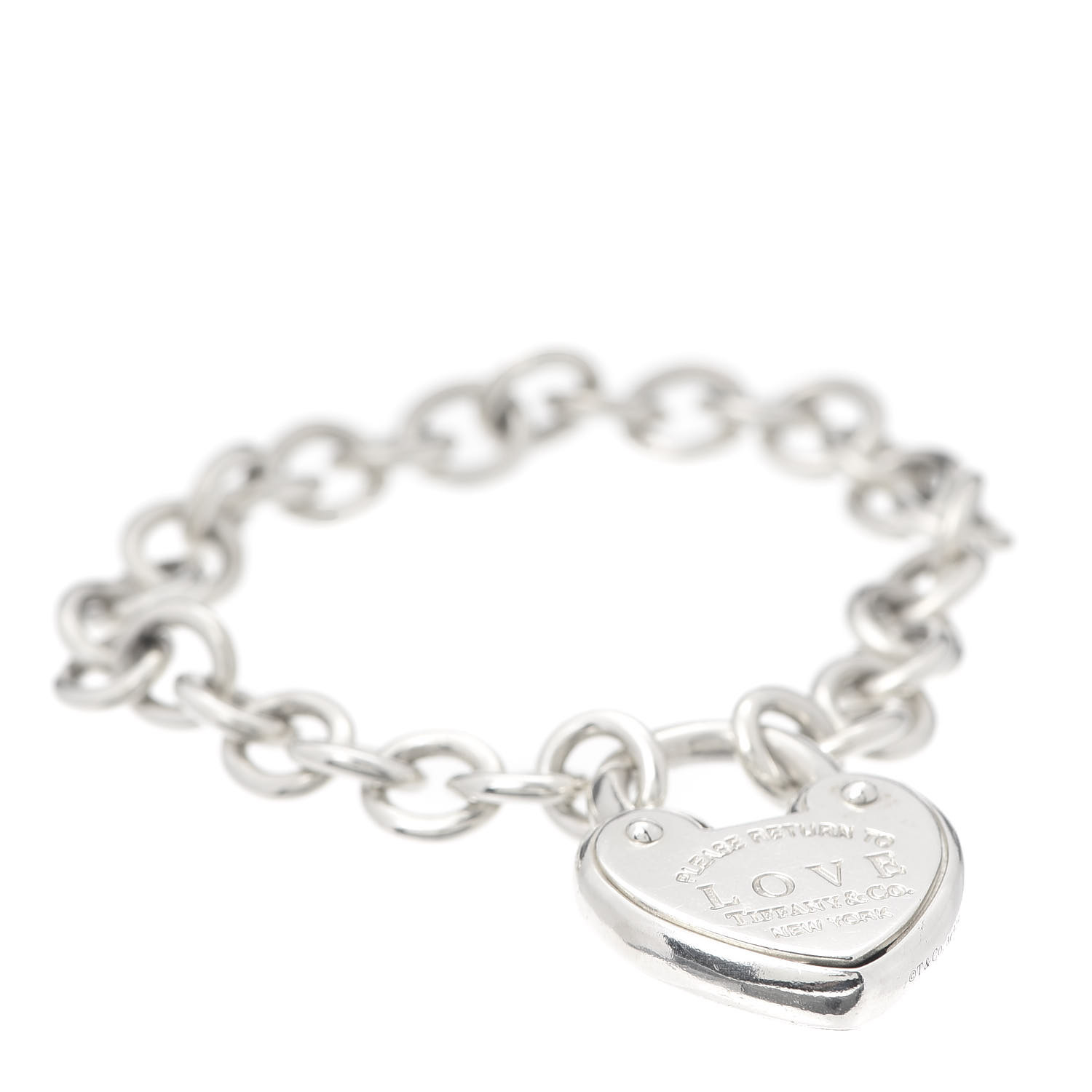 TIFFANY Sterling Silver Return to Tiffany Love Lock Bracelet 663423 ...