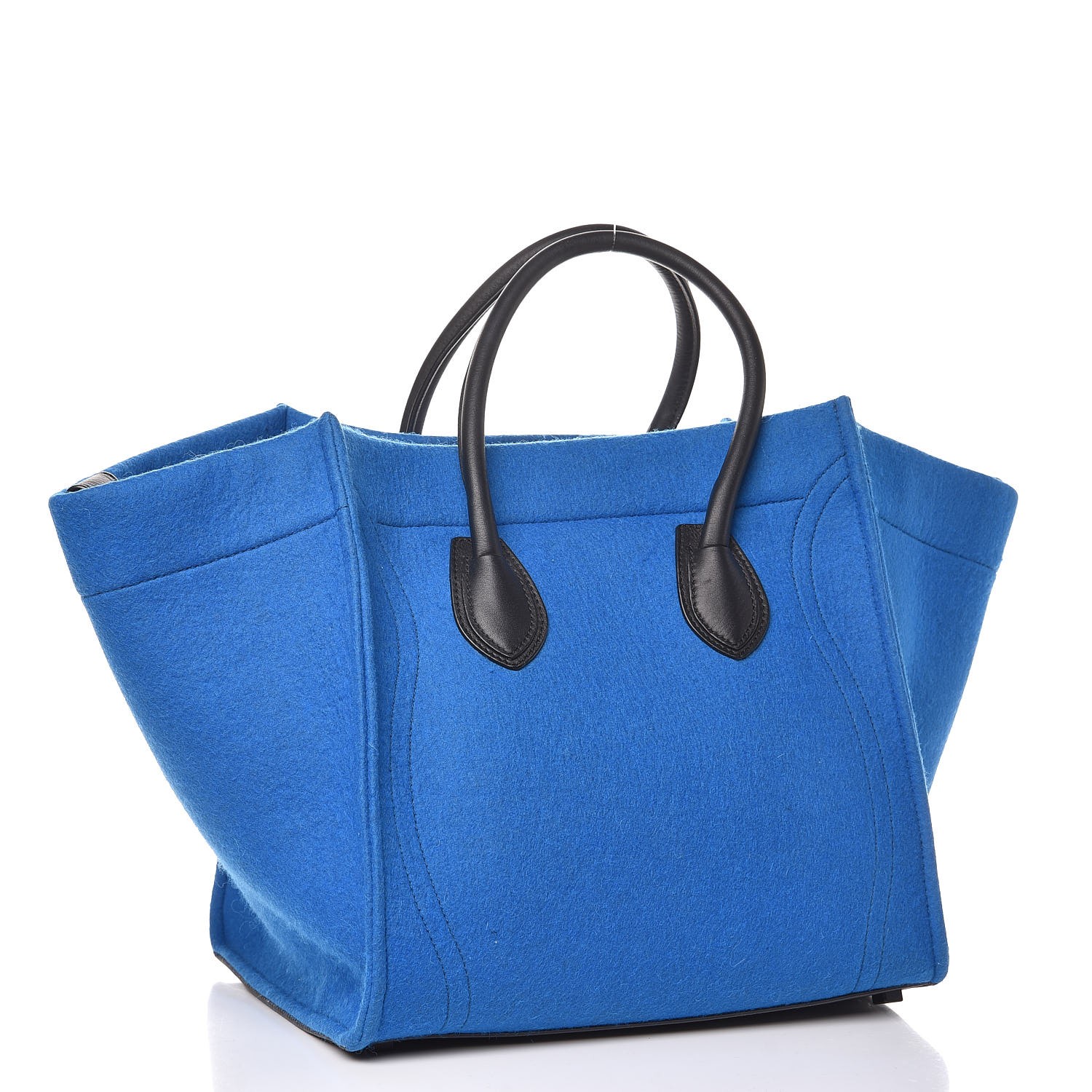 CELINE Felt Medium Phantom Luggage Bright Blue 312105