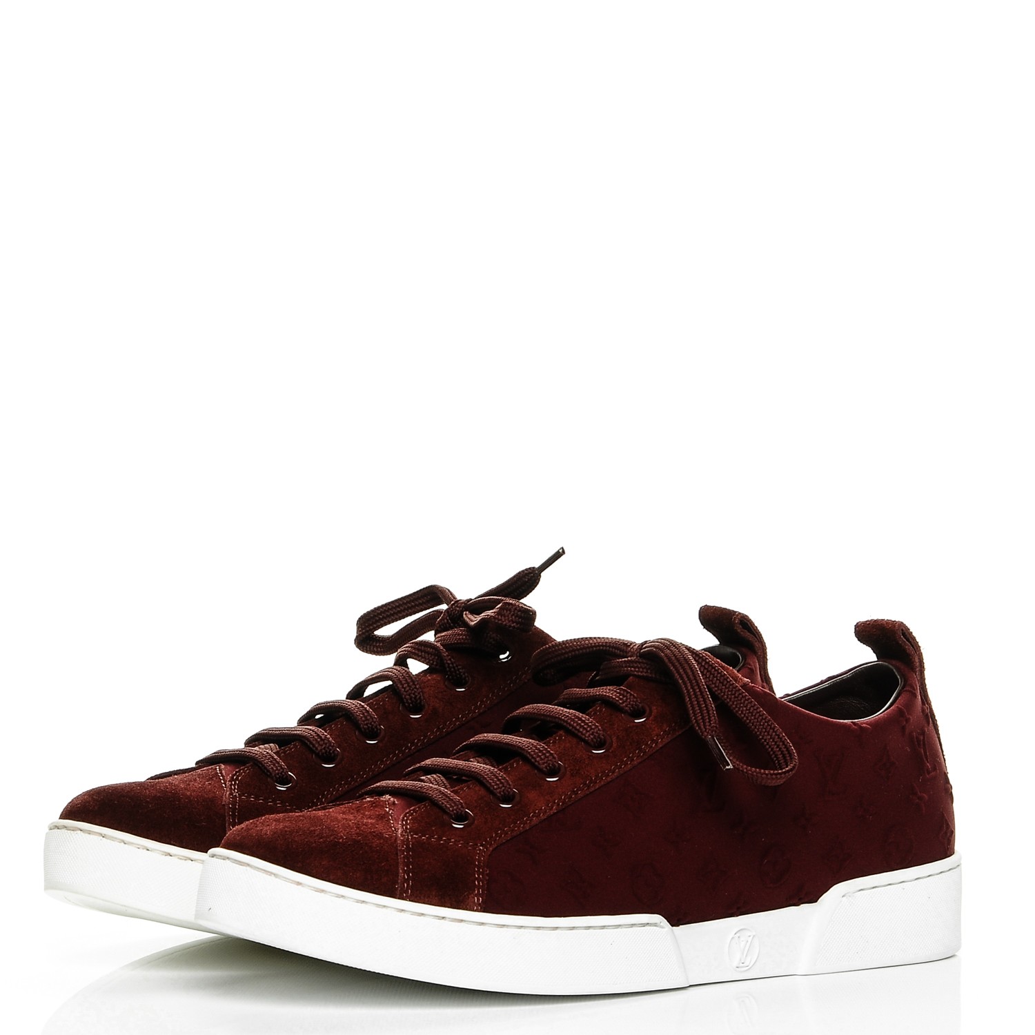 burgundy louis vuitton sneakers