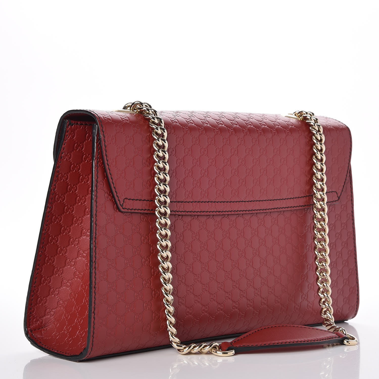 gucci microguccissima medium emily chain shoulder bag