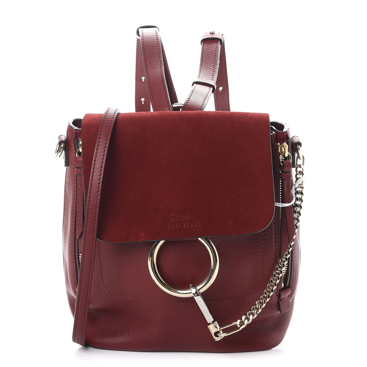 chloe faye backpack red