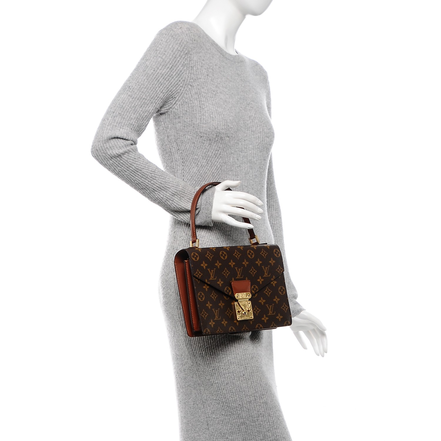 Buy Authentic Louis Vuitton Epi Monceau Red Leather Handbag Push Online in  India 